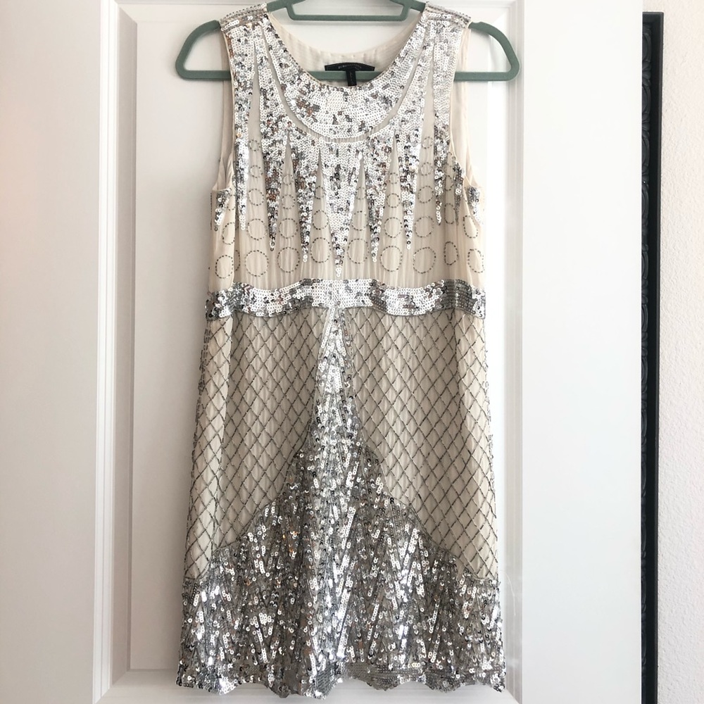BCBG Maxazria Sequin Embellished Dress